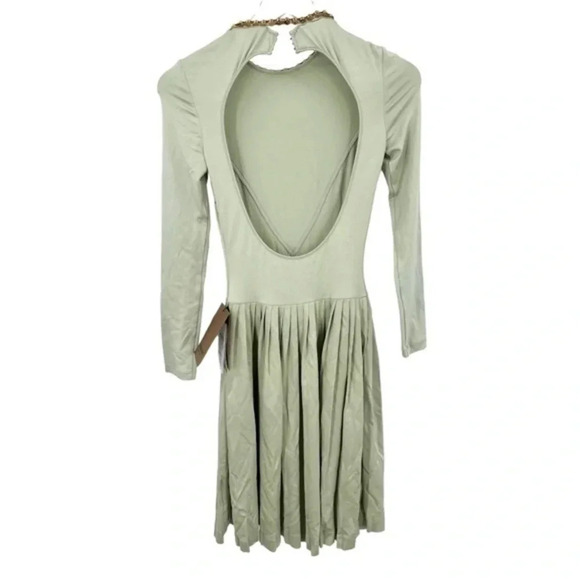 Burberry Open Back Chain Stretch Crepe Dress B636 - Picture 5 of 9